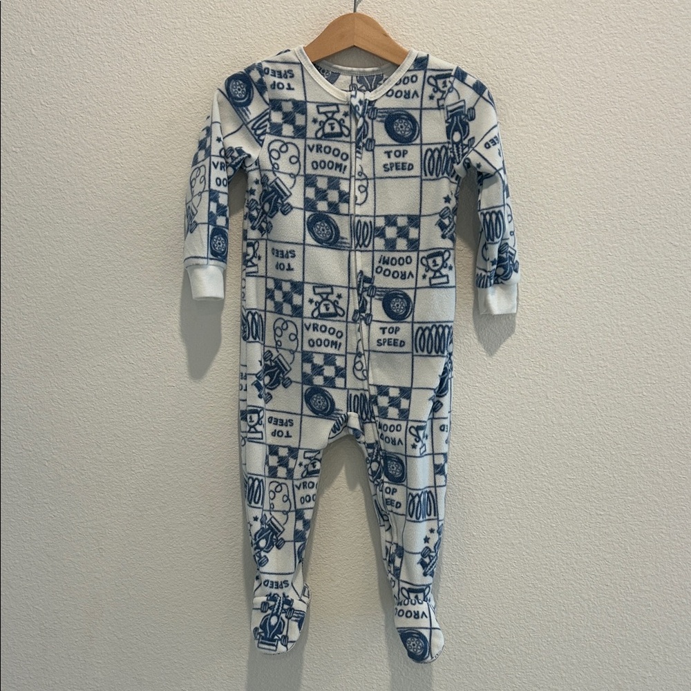 *SOLD* Kid’s Race Car Footed PJs